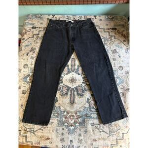 Levi's 505 Black Jeans Men's Denim Pants Size 36 X 30 Straight Leg Vintage